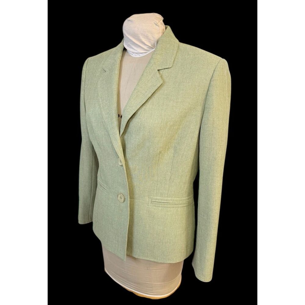 Le Suit Vintage Textured Blazer 2-Button Front Structured Sz. 12 Career Academia - Picture 8 of 14